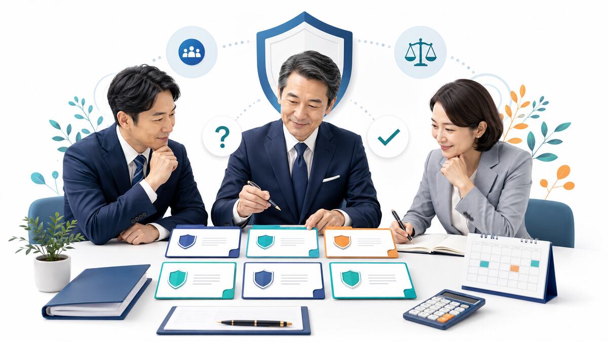 会社売却の表明保証条項を専門家と確認する様子