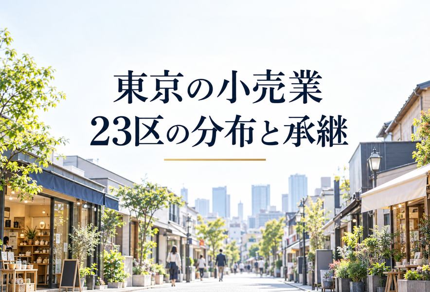 東京の小売業 23区の分布と承継