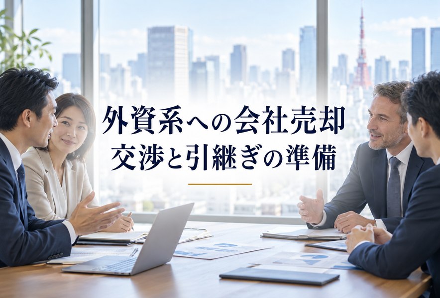 外資系企業への会社売却｜交渉と引継ぎの確認点