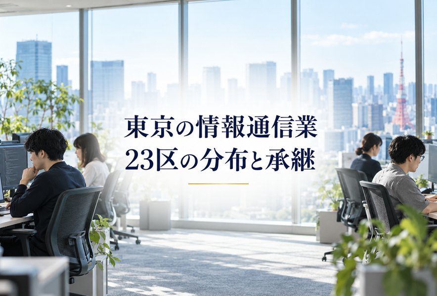 東京の情報通信業｜23区の分布と事業承継