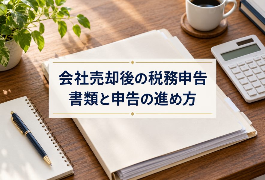 会社売却後の税務申告。必要な書類と申告の進め方を整理する