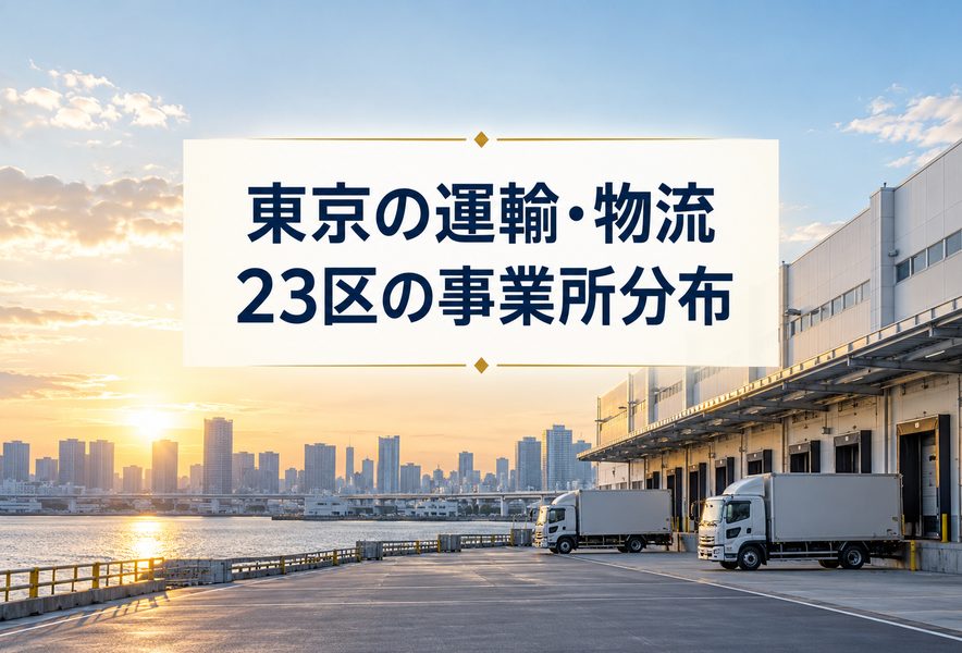 東京の運輸・物流｜23区の事業所分布