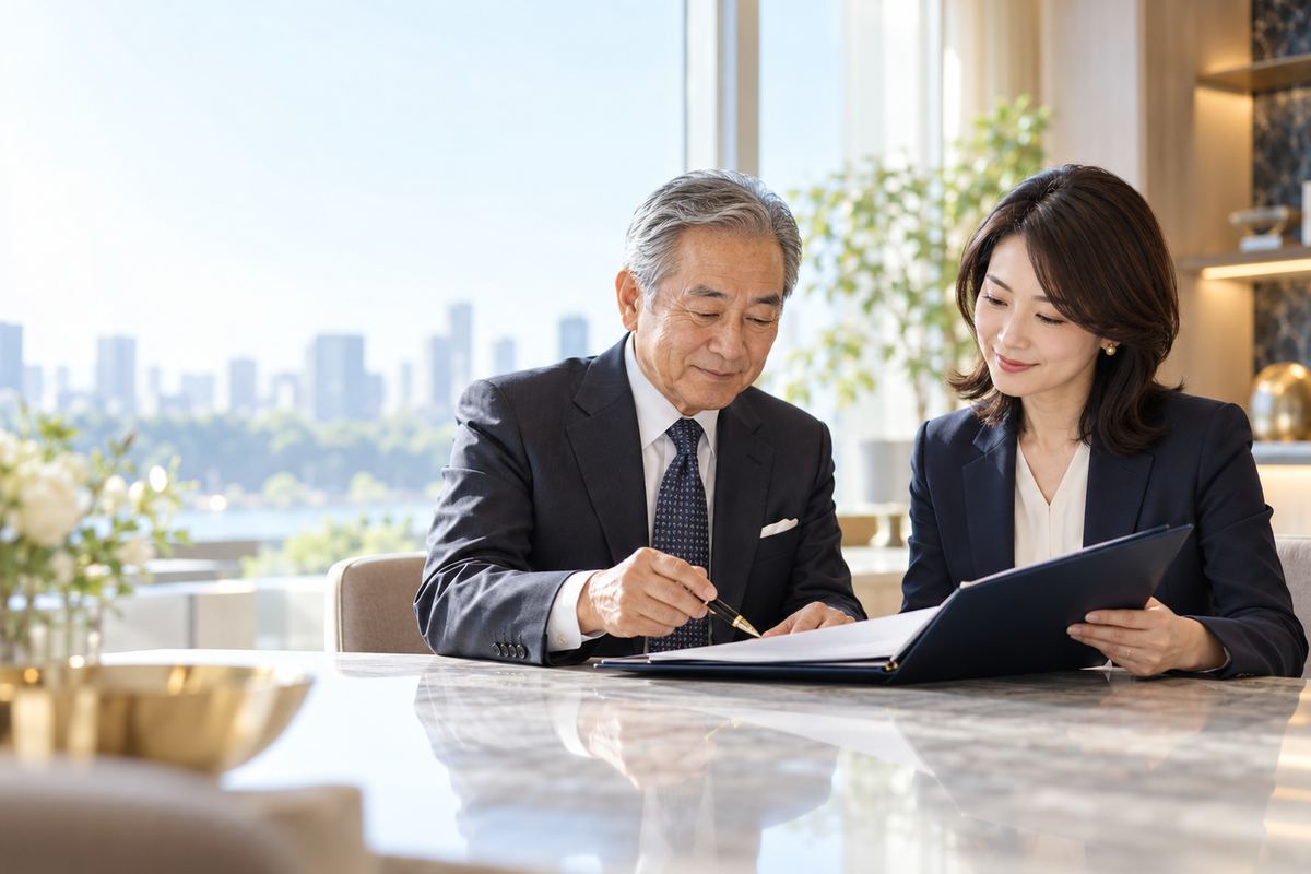 会社売却後に契約書と回答期限を専門家と確認する元オーナー社長