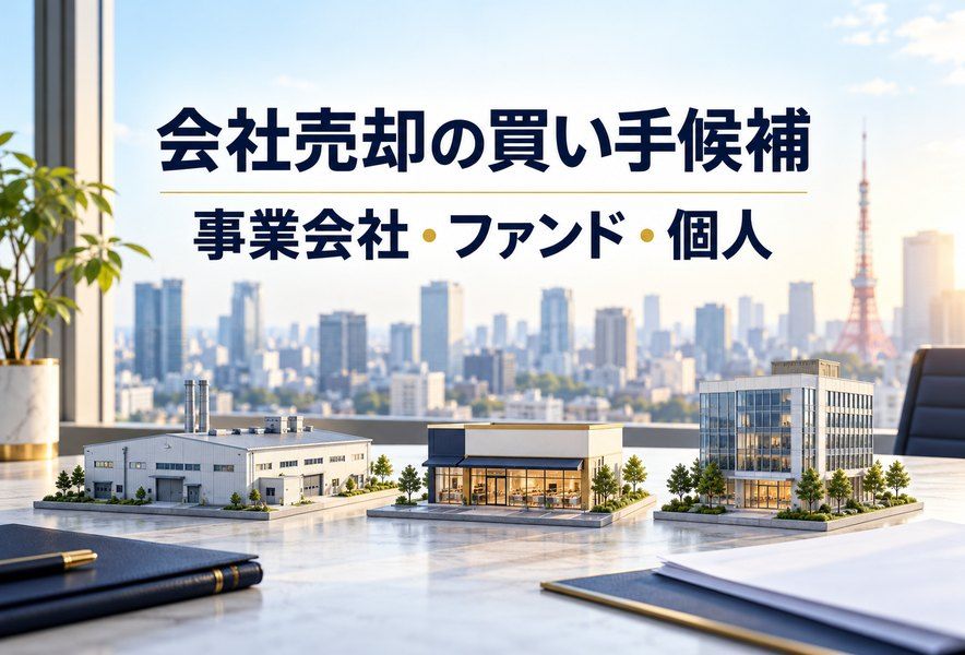 会社売却の買い手候補｜事業会社・ファンド・個人